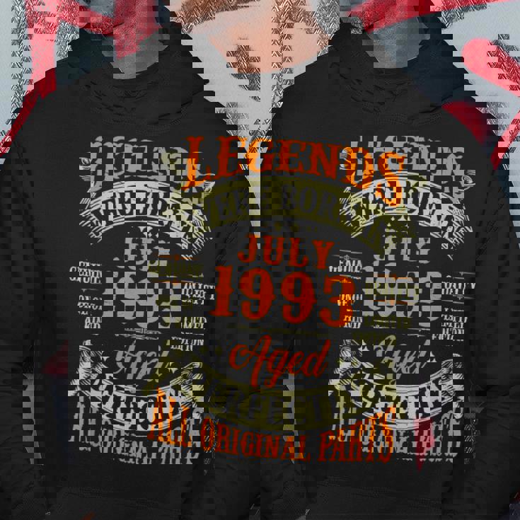 30 Year Old Awesome Since July 1993 30Th Birthday Gift 30Th Birthday Funny Gifts Hoodie Unique Gifts