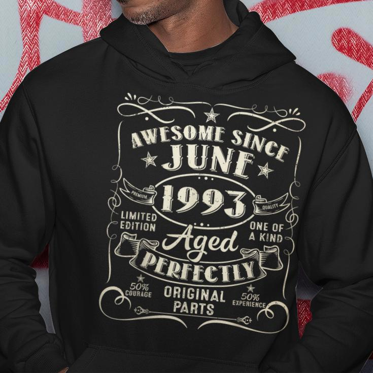 30 Year Old Awesome Since June 1993 30Th Birthday Hoodie Unique Gifts