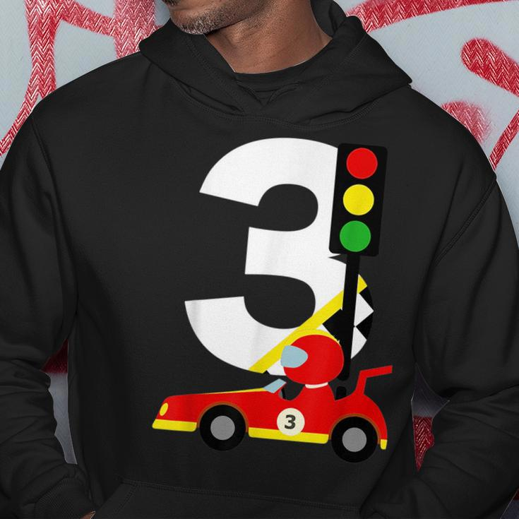3Rd Birthday Race Car Racer 3 Yrs Old Birthday Boy Toddler Hoodie Unique Gifts
