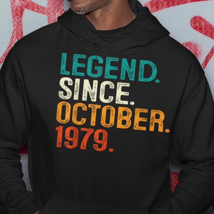 44 Years Old 44Th Birthday Legend Since October 1979 Hoodie Funny Gifts