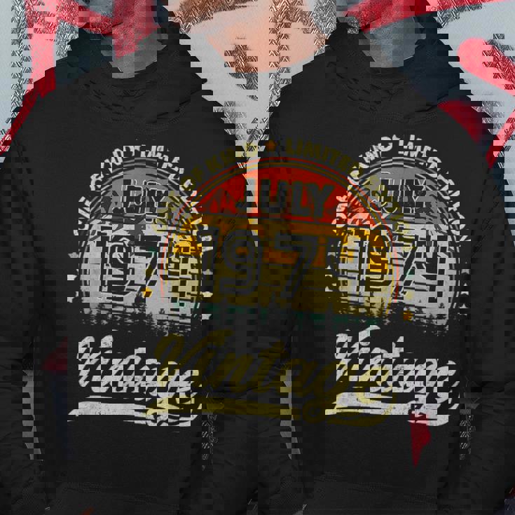 47Th Birthday Gifts 47 Years Old Retro Born In July 1974 Hoodie Unique Gifts