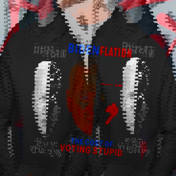 4Th July Bidenflation The Cost Of Voting Stupid Inflation Hoodie Unique Gifts