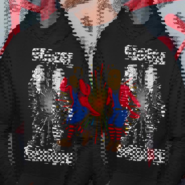 4Th Of July George Washington Griddy George Griddin Hoodie Unique Gifts