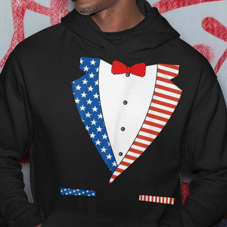 4Th Of July Independence Day American Flag Tuxedo Hoodie Unique Gifts