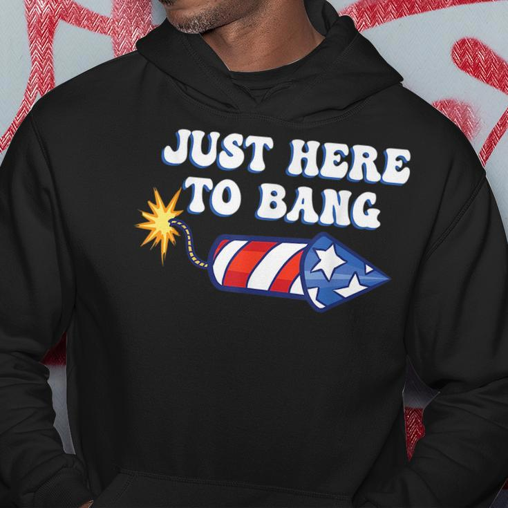 4Th Of July Just Here To Bang Firecracker Hoodie Personalized Gifts