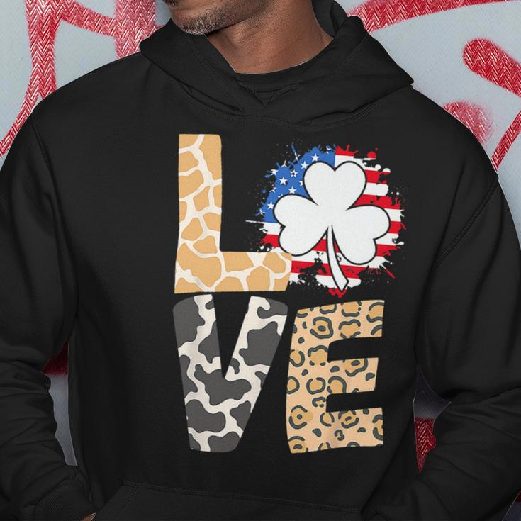 4Th Of July Love Patriotic American Flag Hoodie Unique Gifts
