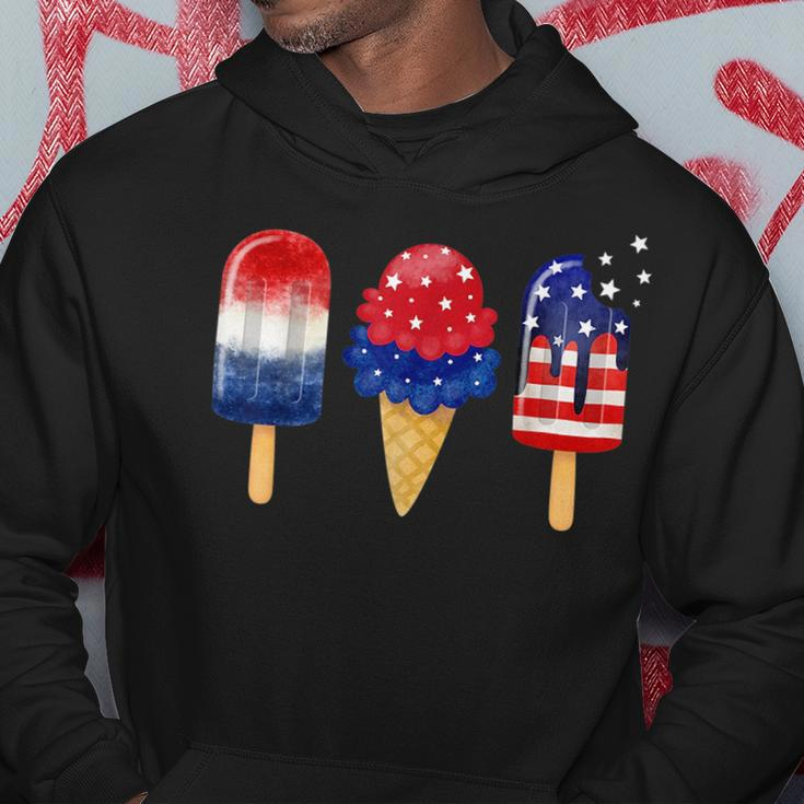 4Th Of July Popsicle American Flag Patriotic Summer Boy Girl Hoodie Unique Gifts