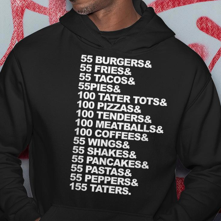 55 Burgers 55 Fries I Think You Should Leave Burgers Funny Gifts Hoodie Unique Gifts