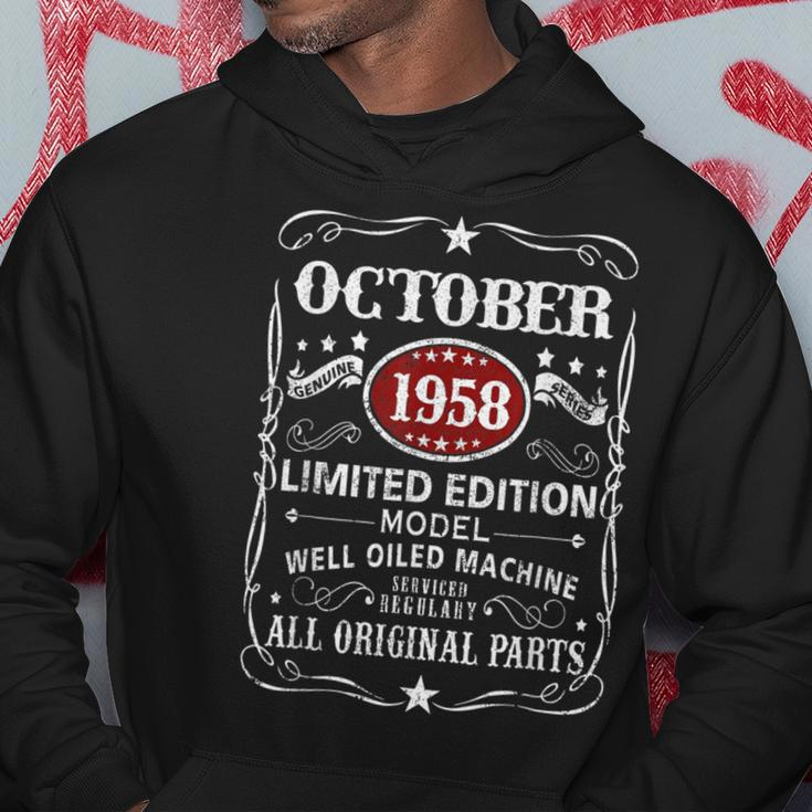 65 Years Old Vintage October 1958 65Th Birthday Hoodie Personalized Gifts