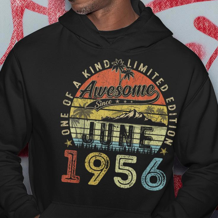 67 Year Old Awesome Since June 1956 67Th Birthday Hoodie Unique Gifts