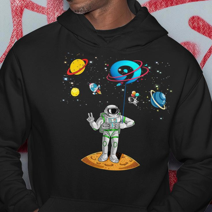9 Years Old Birthday Boy 9Th Space Planets Astronaut Gift Space Funny Gifts Hoodie Unique Gifts