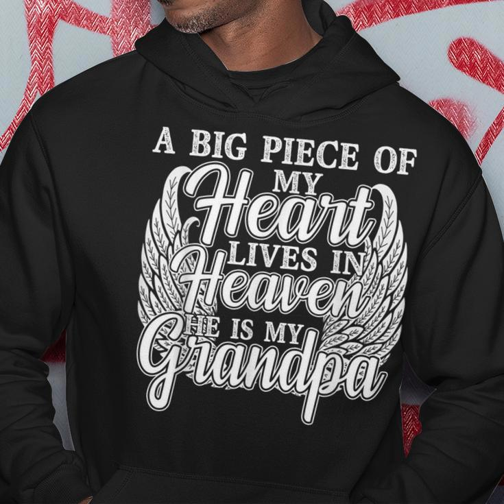 A Piece Of My Heart Is In Heaven In Memory Of My Grandpa Hoodie Unique Gifts
