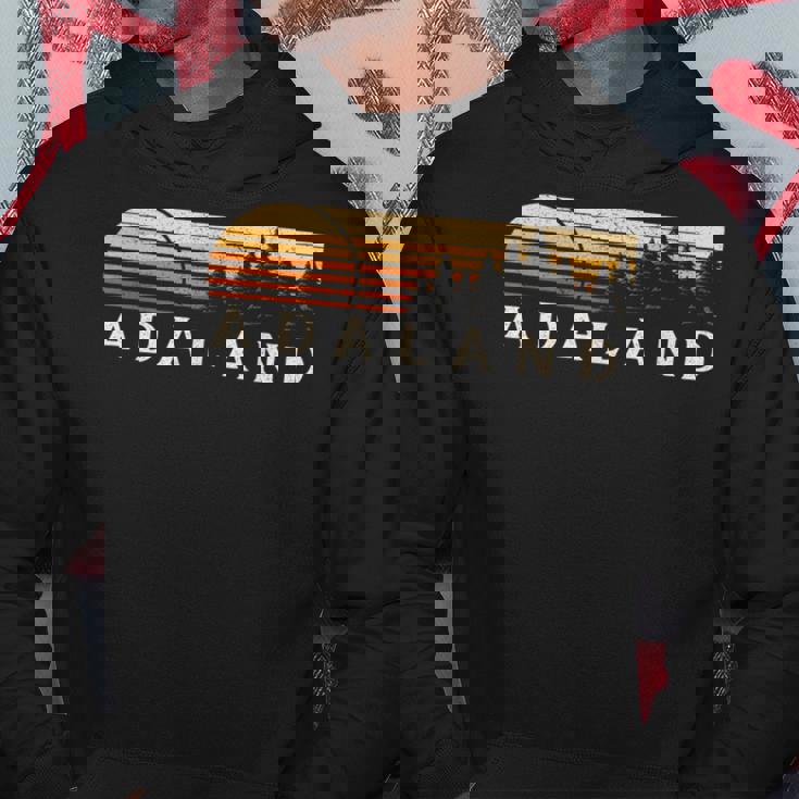 Adaland Wv Vintage Evergreen Sunset Eighties Retro Hoodie Unique Gifts