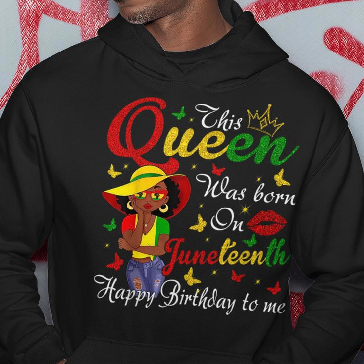 African American Black Queen Happy Birthday Junenth Hoodie Unique Gifts
