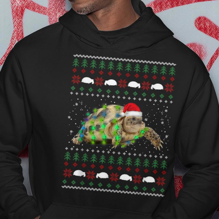 African Sulcata Tortoise Ugly Christmas Sweater Hoodie Unique Gifts