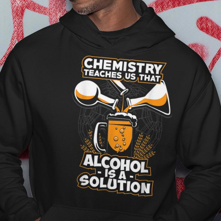 Alcohol Is A Solution Chemistry Funny Chemistry Hoodie Unique Gifts