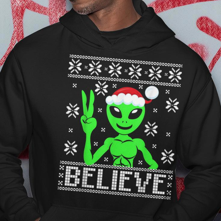 Alien Believe Ugly Christmas Sweater Hoodie Unique Gifts