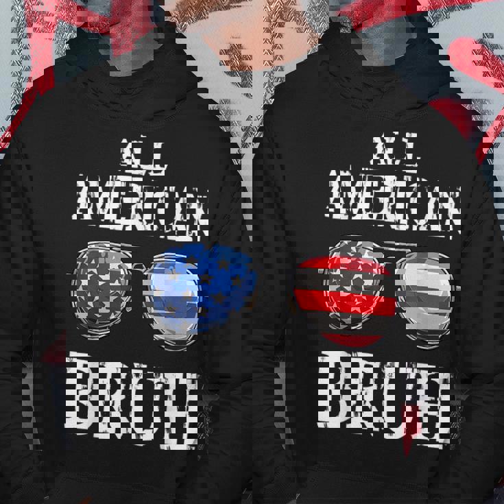 All American Bruh 4Th Of July Boys Patriotic Usa Ns Kids Patriotic Funny Gifts Hoodie Unique Gifts