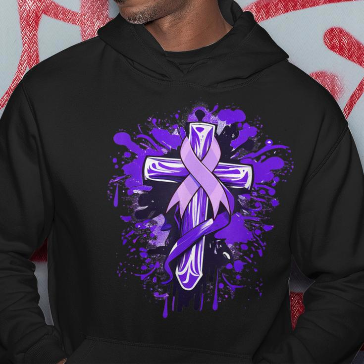 All Cancer Awareness Cross All Cancer Month Hoodie Unique Gifts