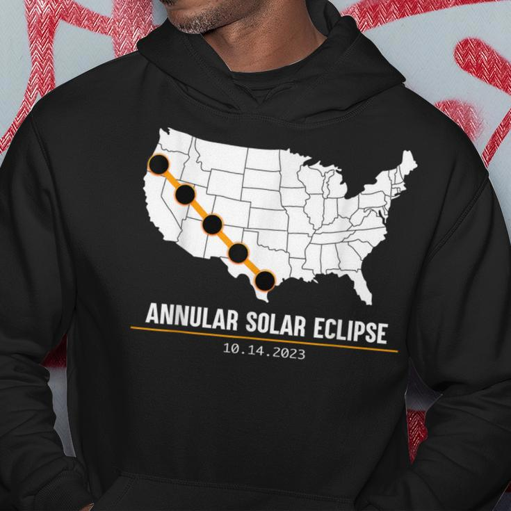 America Annular Solar Eclipse Map Usa 2023 State Event Hoodie Unique Gifts