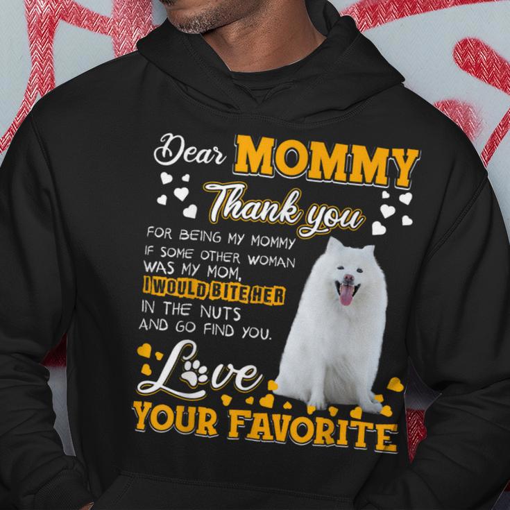 American Eskimo Dog Dear Mommy Thank You For Being My Mommy Hoodie Unique Gifts