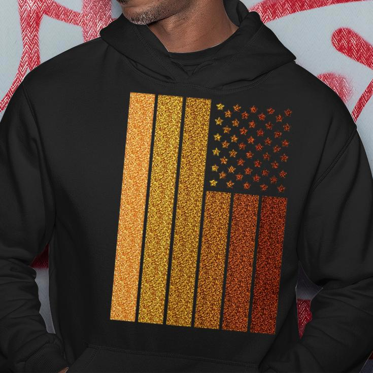 American Flag With Melanin Glitters Shades - Black Pride Hoodie Unique Gifts