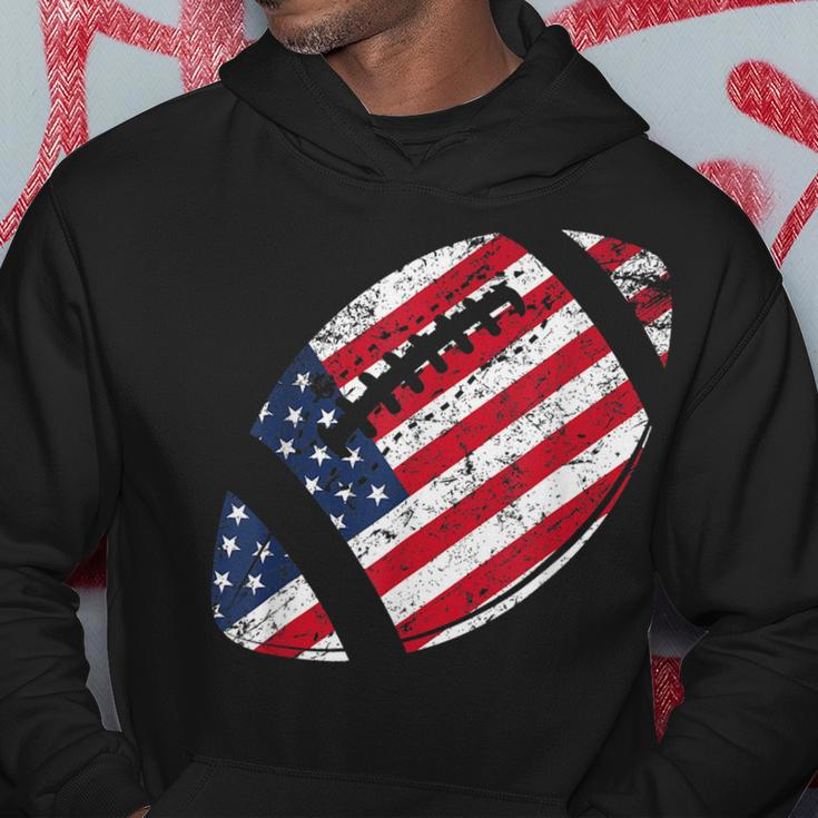 American Football 4Th July American Flag Patriotic Gift Hoodie Unique Gifts