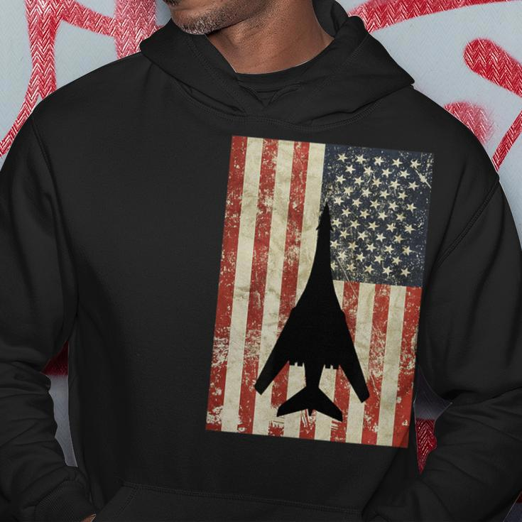 American Usa Flag B-1 Lancer Bomber Army Military Pilot Hoodie Unique Gifts