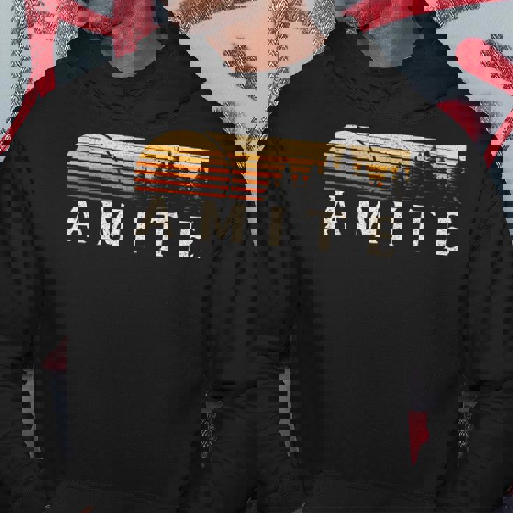 Amite La Vintage Evergreen Sunset Eighties Retro Hoodie Unique Gifts Amite La Vintage Evergreen Sunset Eighties Retro Hoodie Unique Gifts