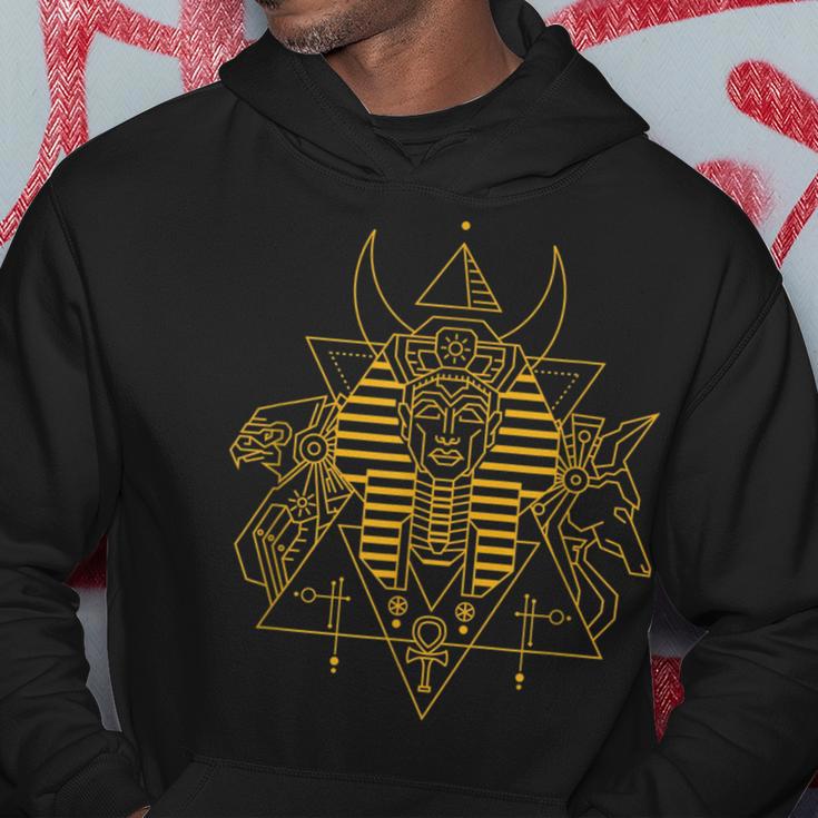 Afro Egyptian Pyramids Sleeveless Zip Hoodie Ancient African Achievements Galaxy DT04
