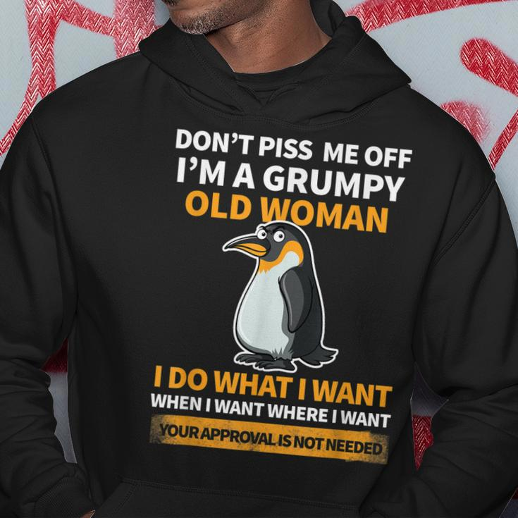 Angry Penguin Im A Grumpy Old Woman I Do What I Want Hoodie Unique Gifts