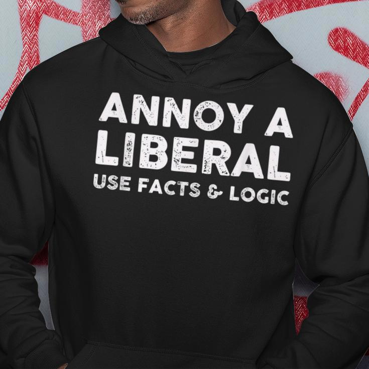 Annoy A Liberal Use Facts And Logic Hoodie Unique Gifts