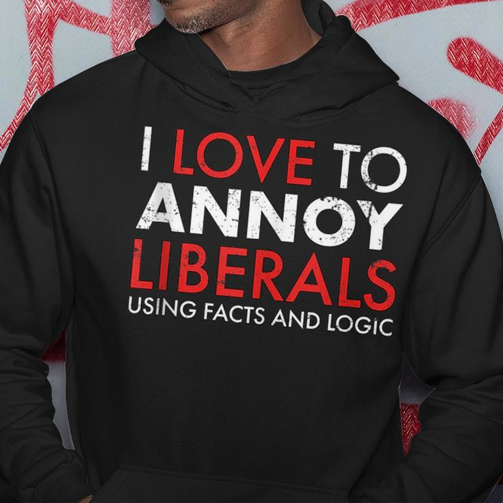 Annoy Liberals Using Facts Logic Republican 45 Trump 2020 Hoodie Unique Gifts