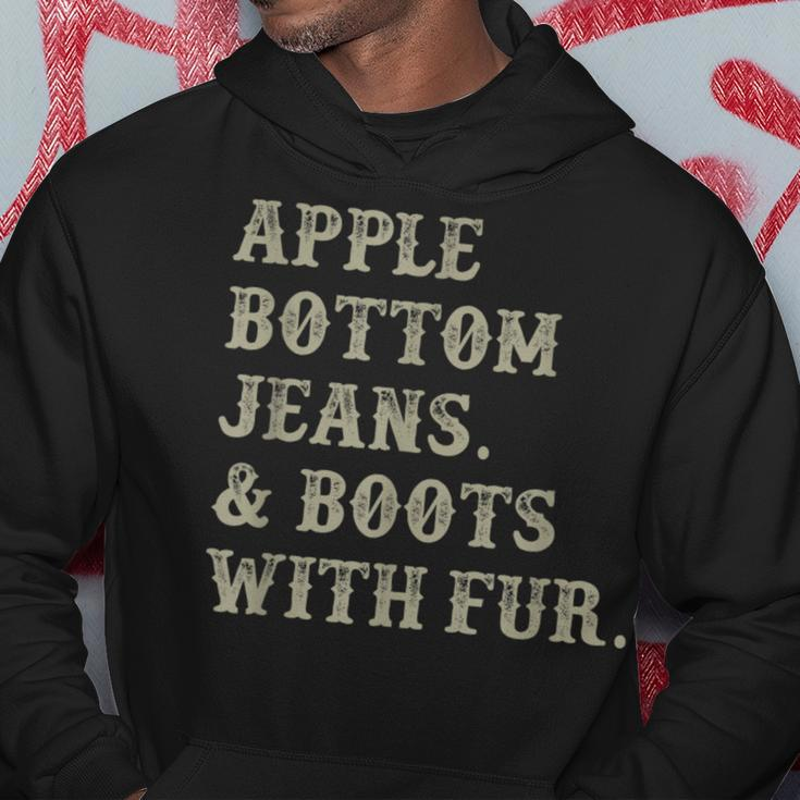 Apple Bottom Jeans And Boots With Fur Hoodie Funny Gifts