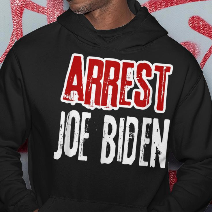 Arrest Joe Biden Lock Him Up Political Humor Hoodie Unique Gifts