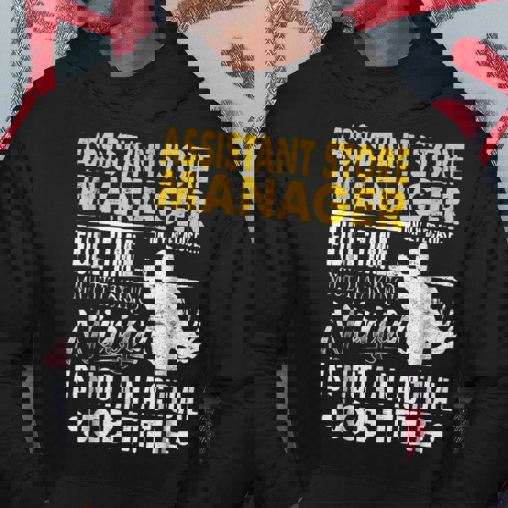 Assistant Store Manager Hearts Ninja Actual Job Title Hoodie Unique Gifts