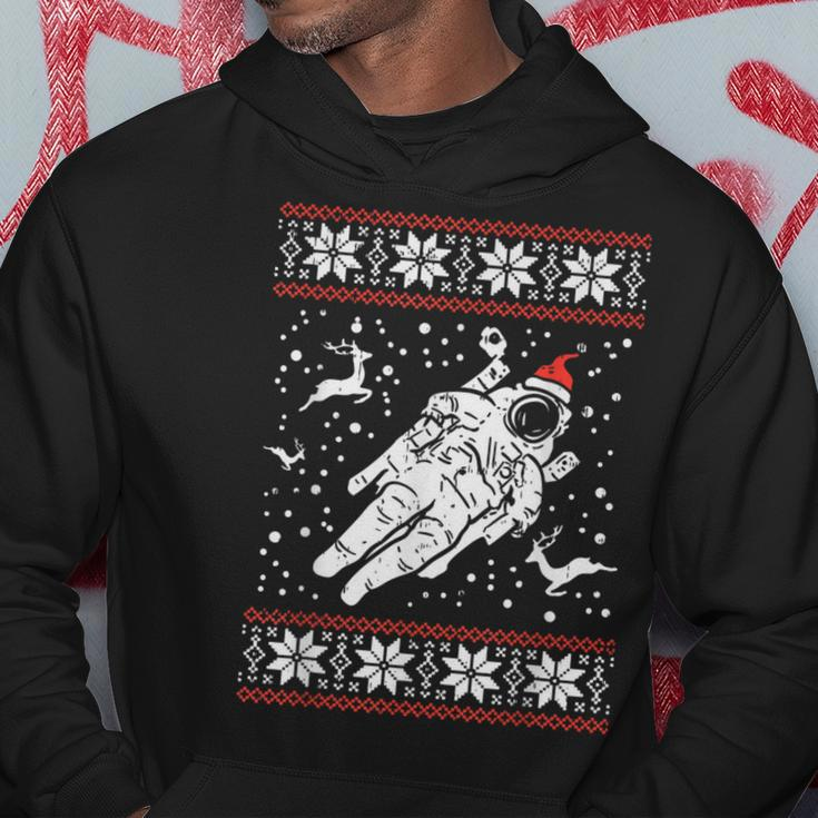 Astronaut Ugly Christmas Sweater Xmas Space Lover Boys Pj Hoodie Unique Gifts