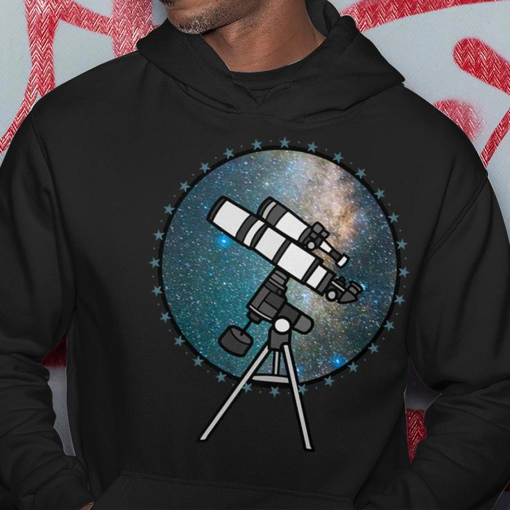 Astronomy Telescope Night Sky Observation Galaxy Hoodie Unique Gifts