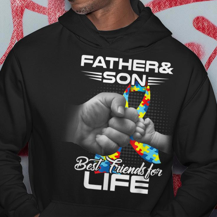 Autism Dad Father And Son Best Friends For Life Autism Hoodie Unique Gifts