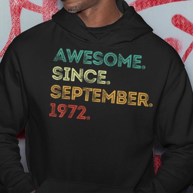 Awesome Since September 1972 51St Birthday 51 Years Old Hoodie Personalized Gifts