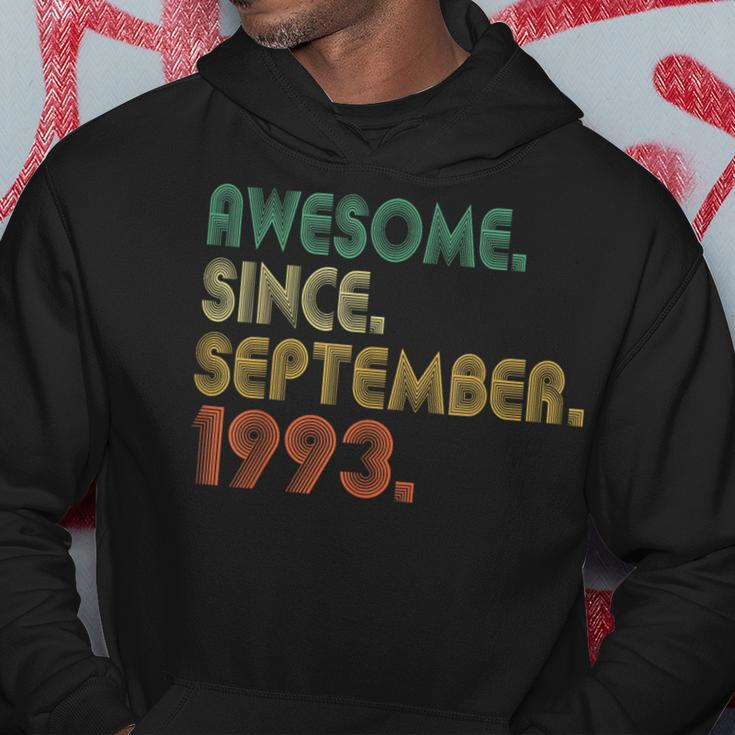 Awesome Since September 1993 30Th Birthday 30 Year Old Hoodie Funny Gifts