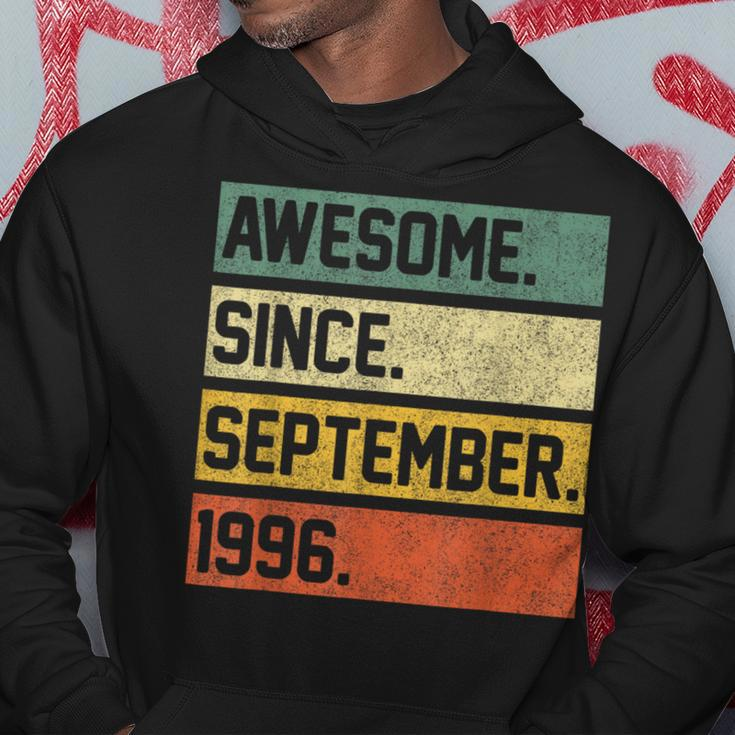Awesome Since September 1996 27 Years Old 27Th Birthday Hoodie Funny Gifts