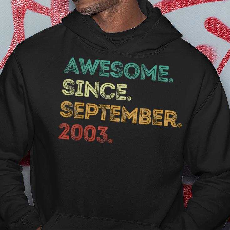 Awesome Since September 2003 20Th Birthday 20 Years Old Hoodie Unique Gifts