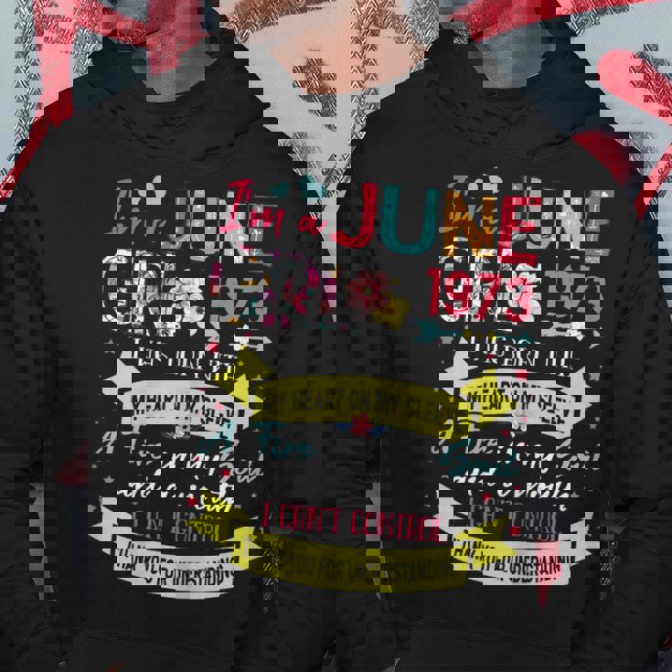 Awesome Since 1973 48Th Birthday Im A June Girl 1973 Hoodie Unique Gifts