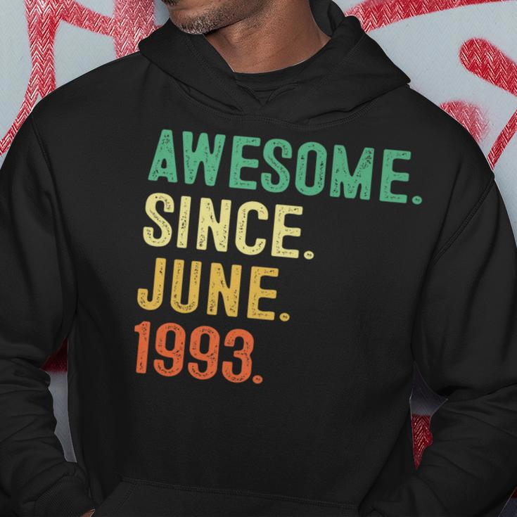 Awesome Since June 1993 30Th Birthday 30 Years Old Gifts Men Hoodie Unique Gifts