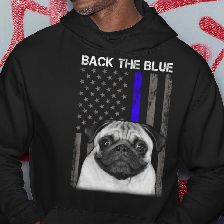 Back The Blue Thin Blue Line Us Flag Pug Do Hoodie Unique Gifts