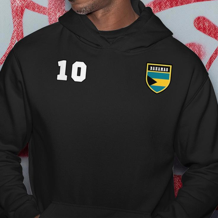Bahamas Number 10 Soccer Flag Football Hoodie Unique Gifts