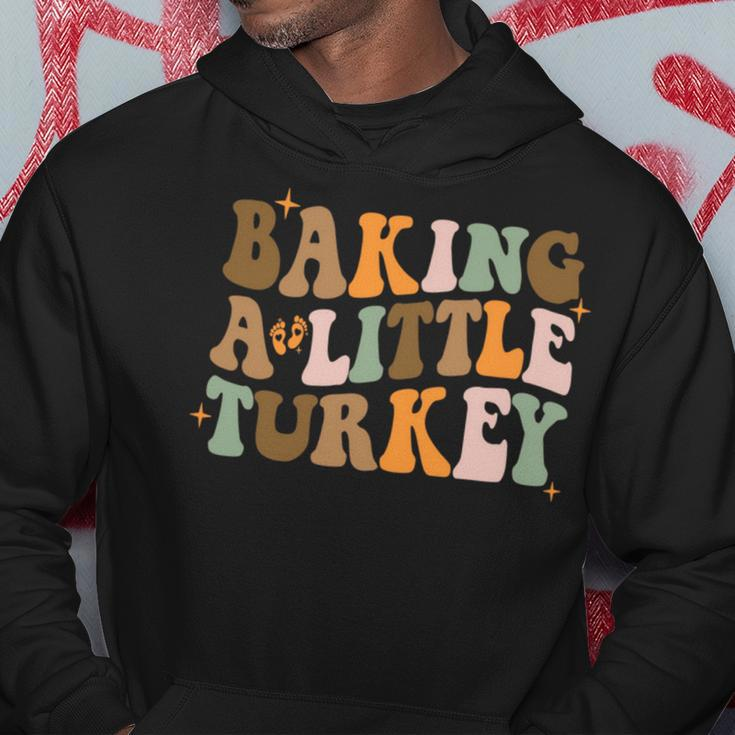 Baking A Little Turkey Pregnancy Announcement Baby Reveal Hoodie Unique Gifts