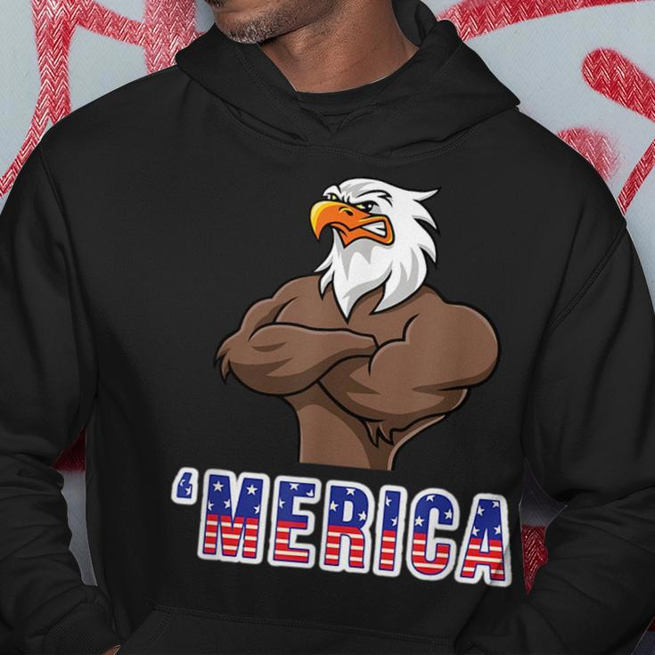 Bald Eagle Merica - Patriotic America Usa 4Th Of July Hoodie Unique Gifts