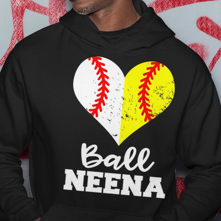 Ball Neena Heart Funny Baseball Softball Neena Hoodie Unique Gifts